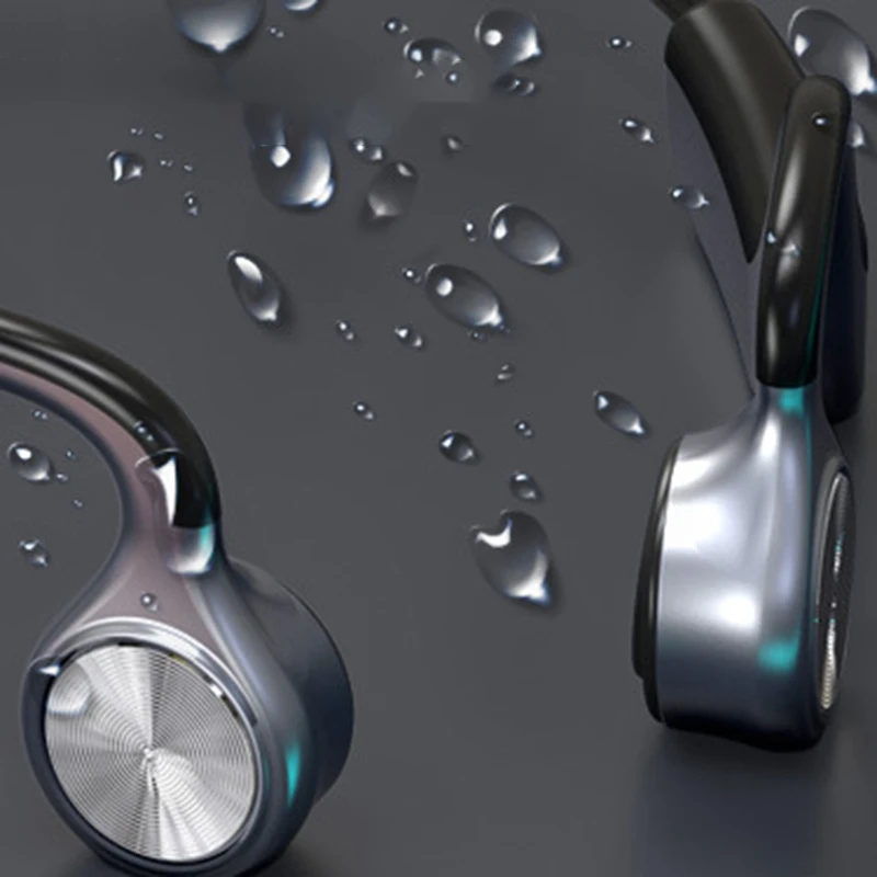 MOOL Gray E9 bluetooth-гарнитура с костной проводимостью, беспроводная Bluetooth 5,0, открытые бинауральные стерео наушники с костной проводимостью, S порт, s порт
