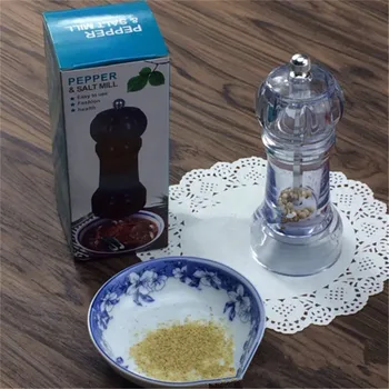 

Acrylic Salt Pepper Mills Adjustable Coarseness Salt Pepper Grinder Useful Spice Pepper Shakers Spice Pepper Grinder Mill