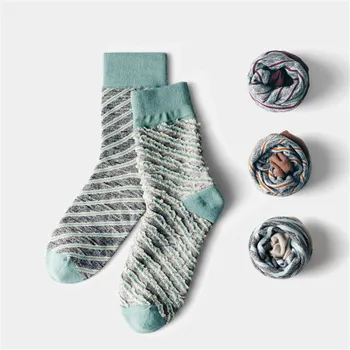 

Fashion Socks Men's Cotton Autumn And Winter Thick Warm Striped Men's Socks Spring and summer Fashion Men's Color Striped socks