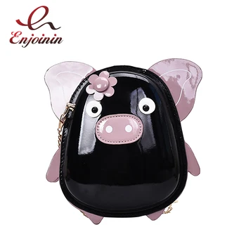 

Leather Fashion Novelty Pig Design Girls Shoulder Chain Bag Purses and Handbags Cross Body Bag Women Clutch Bag Casual Tote Bag