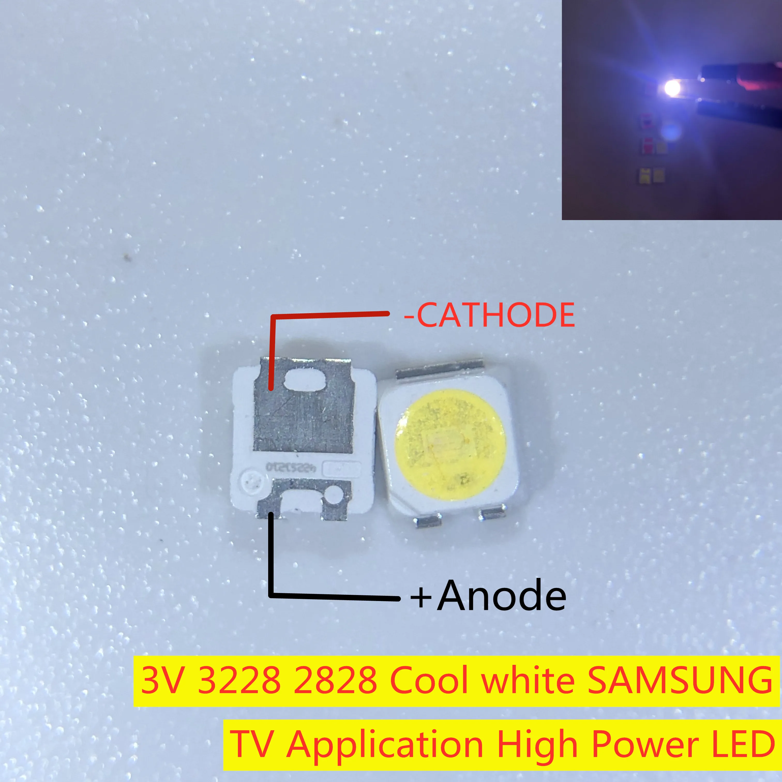 Для SAMSUNG LED подсветка TT321A 1 5 Вт-3 Вт 3В с zener 3228 2828 крутая белая ЖК-подсветка для ТВ