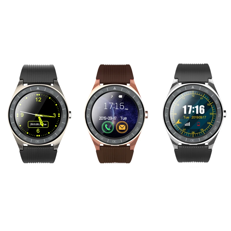 New V5 Smart Watch Phone With Camera 3D Curved Touch Screen TF SIM Card Bluetooth Wearable Device For Apple IOS Android Phone