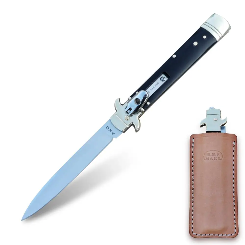 Pocket Knife Fast Open Folding Tactical Survival - 440C Steel Horn Handle AKC EDC for Defens Hiking Camping | Инструменты