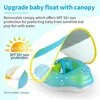 Baby Swimming Float With Canopy Inflatable Infant Floating Ring Kids Swim Pool Accessories Circle Bathing Summer Toys Dropship 2