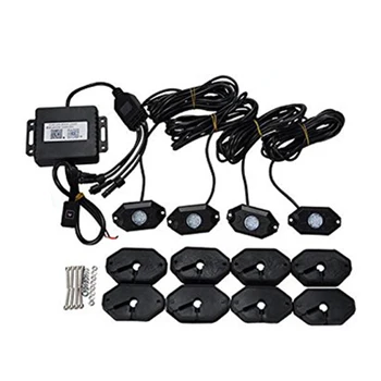 

1 To 4 Rgb Car Auto Chassis Lamp Light Decor Mobilephone App Music Control
