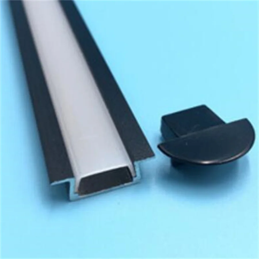 

2m/pcs Factory price aluminum extrusion surface aluminum channel black anodized 1708 aluminum profile for LED strips