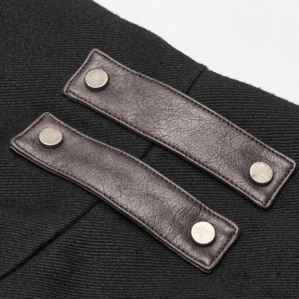 Панк рейв Мужская Паровая панк длинная куртка Twill Slim Fit Красивая индивидуальная зимняя куртка с длинными рукавами