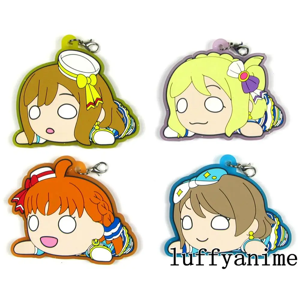 Отлично! Sunshine Aqours резиновый кулон-талисман Kunikida Hanamaru Takami Chika охара Мари Love Live!