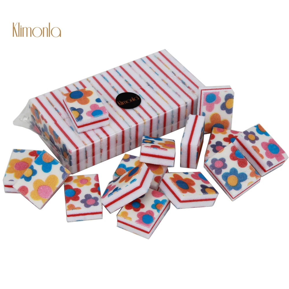 

20Pcs Mini Flowers Nail Buffer Blocks Sponge Sandpaper Nail File Sanding Buffing Manicure Pedicure Tools Nails Accessories