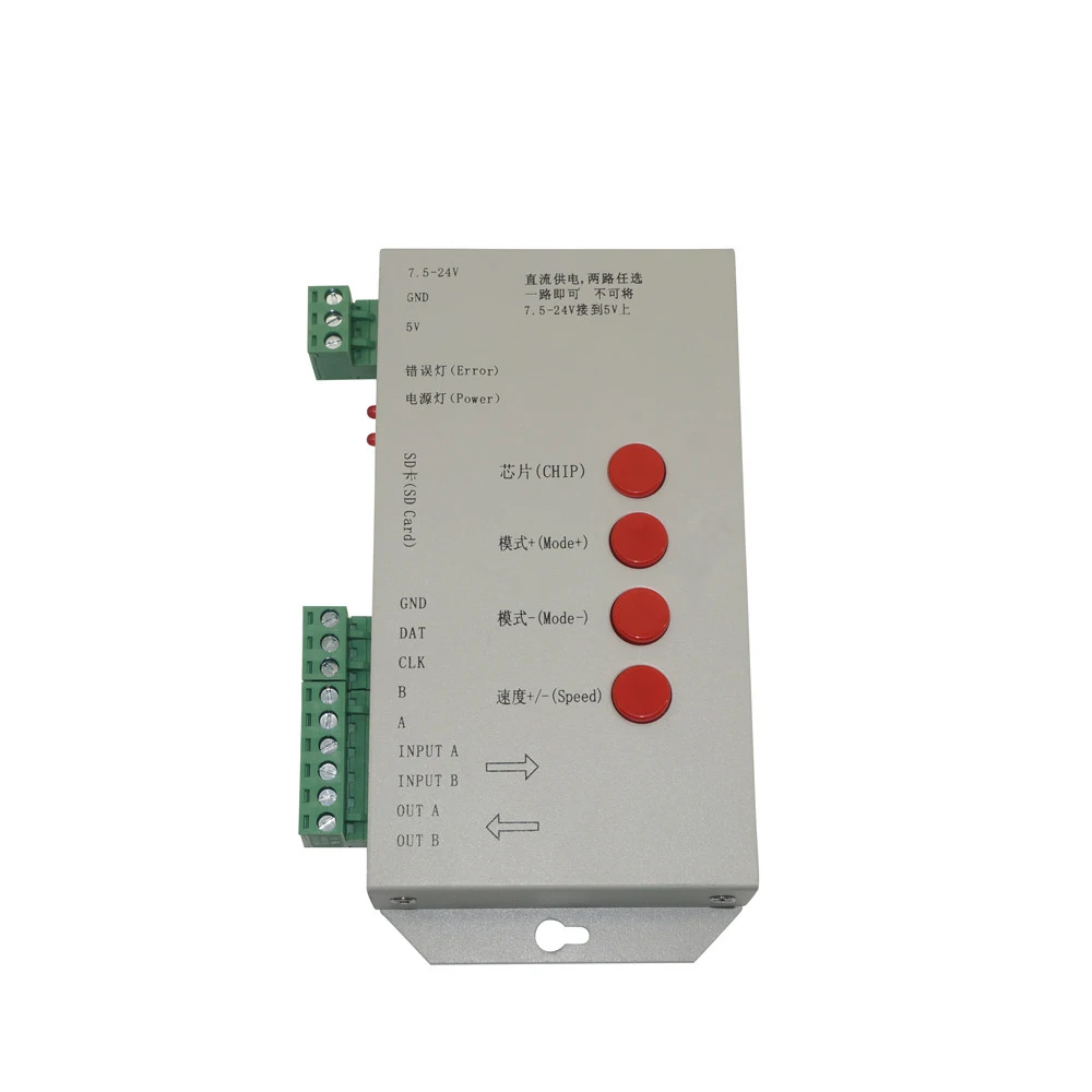 SD карта T1000S WS2801 WS2811 WS2812B LPD6803 светодиодная подсветодиодный ка 2048 пикселей