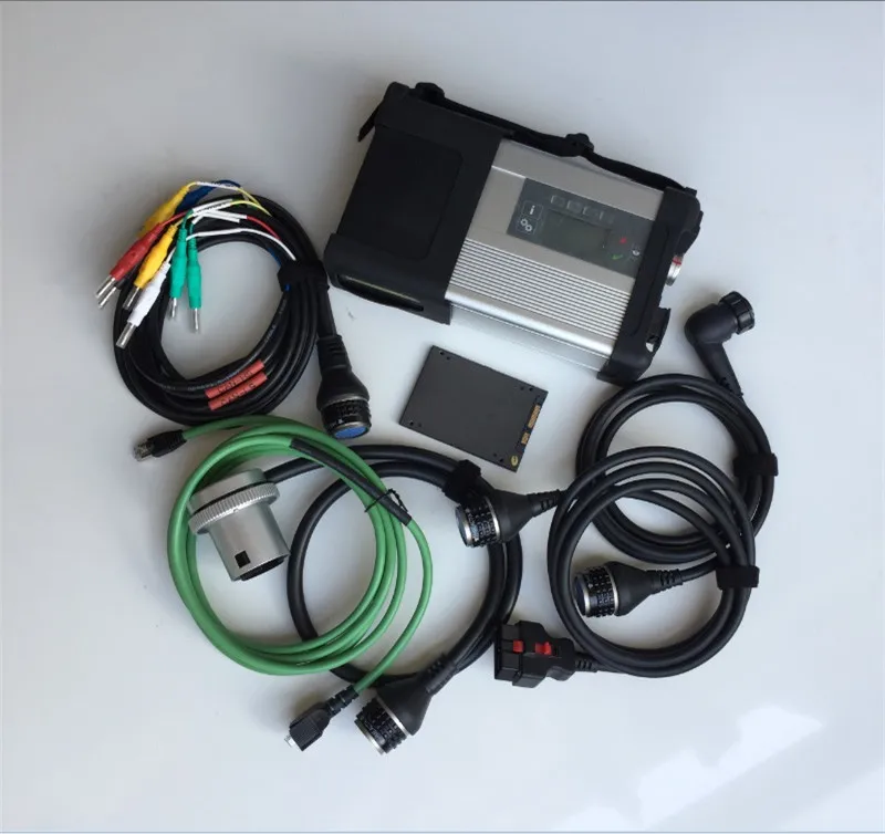 Новейший MB star C5 sd Подключение obd2 инструмент+,12 в программное обеспечение hdd/ssd мультиплексор компактный 5 звезд Диагностика для mb автомобилей и грузовиков - Цвет: SD C5 with SSD