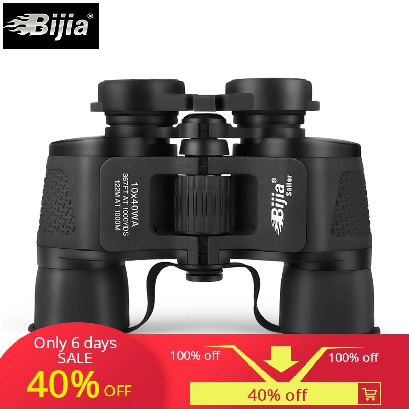 

BIJIA 10X40 Wide Angle Hunting Sports Telescope Professional Binoculars High Definition Living Waterproof