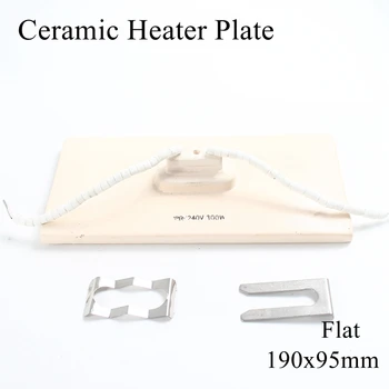 

1pc/lot 190x95mm 250W~350W Ceramic Heater Plate Infrared Top Air Heating Board For BGA Rework Station Pet Lamp With Metal Clip