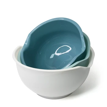 

3PCS Multi-Purpose Plastic Salad Mixing Bowl Salad Bowl Kitchen Creative Vegetable Fruit Snacks Storage Bowl Food Organizer Bowl