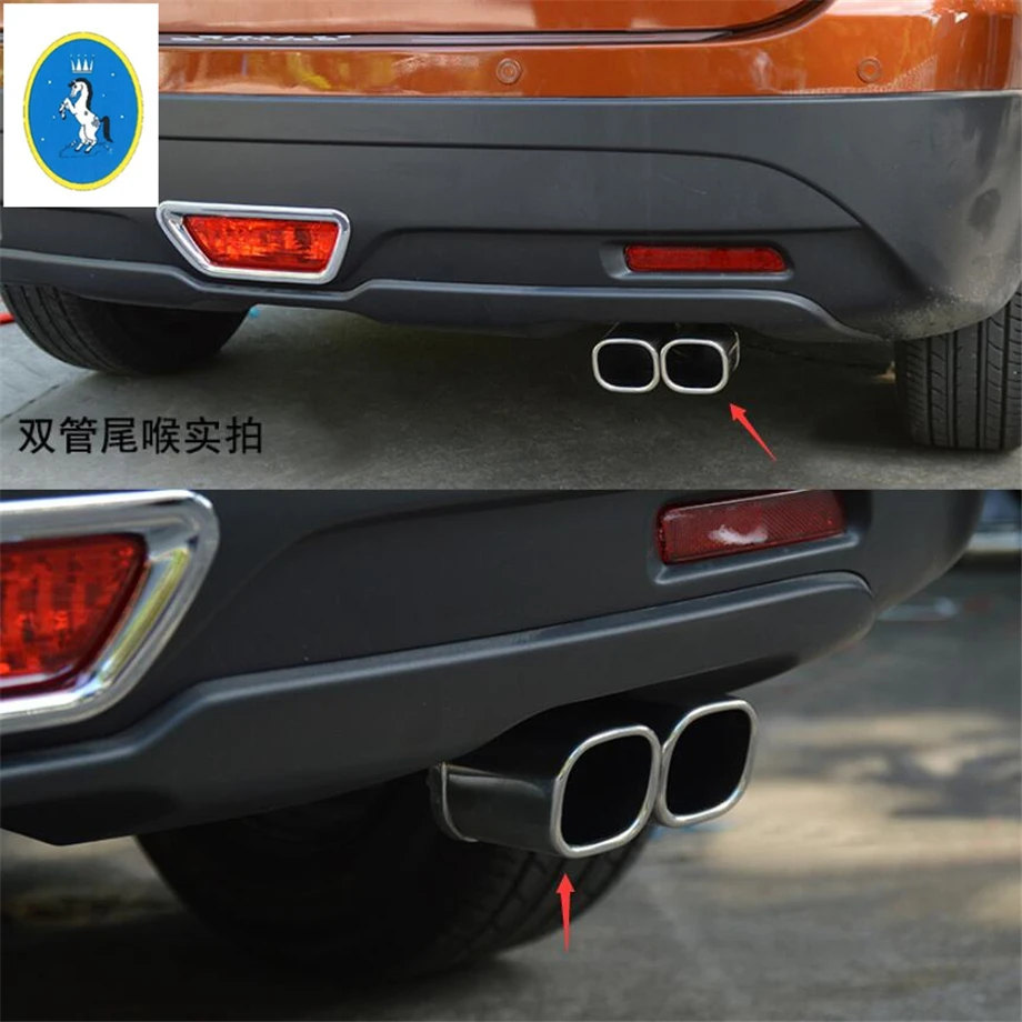 

Stainless Steel Rear Exhaust Muffler Tip End Pipe Protection Kit Cover Trim For Suzuki Vitara Escudo 2015 - 2019