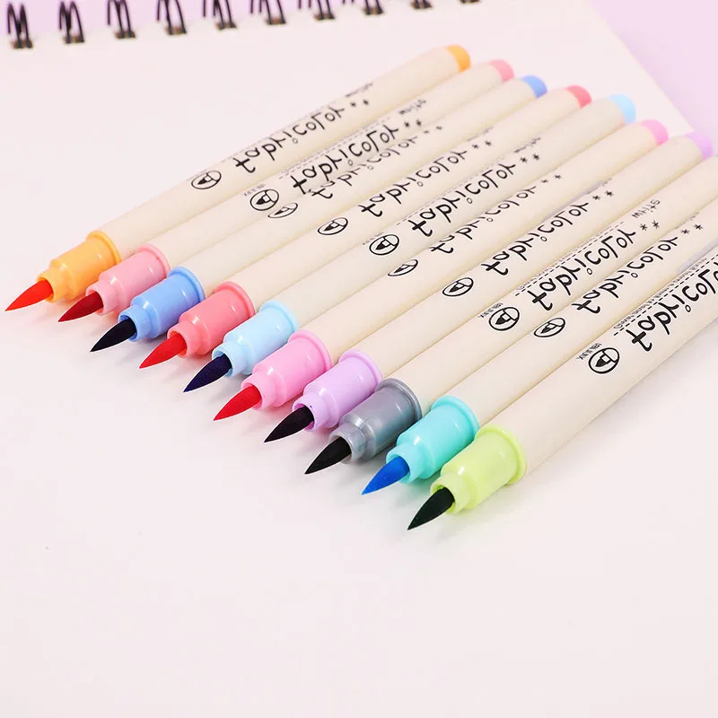 Fabricolor Write Brush Pen Calligraphy Paint Marker Pens Set Drawing Painting Watercolor Art Supplies Markers 04429