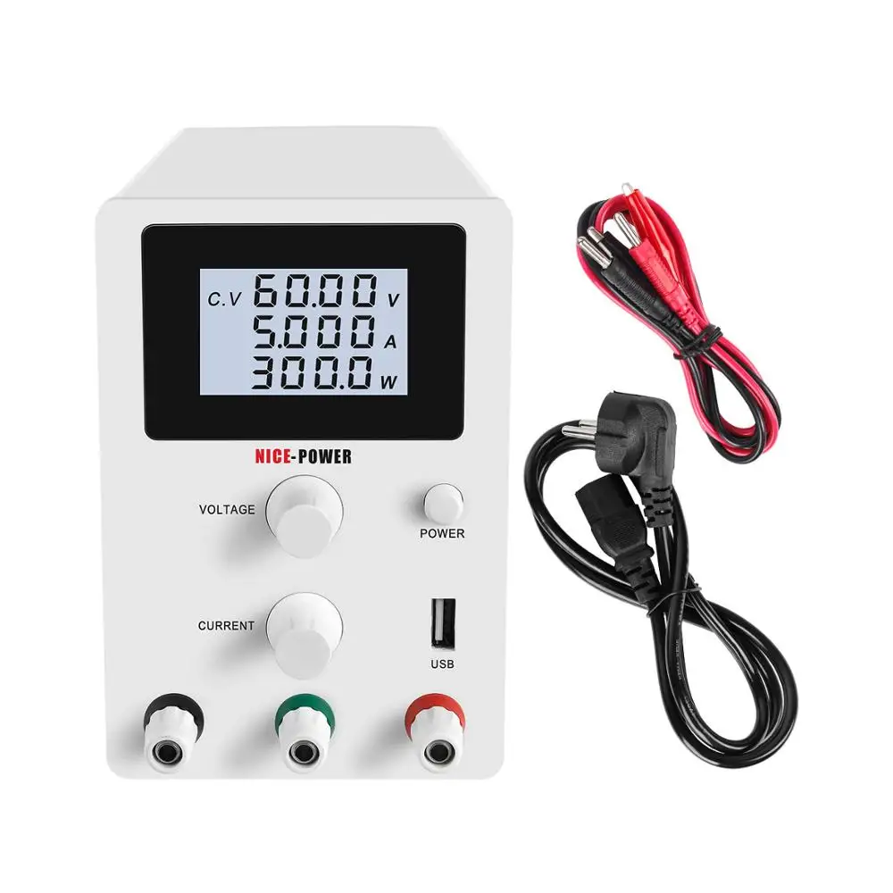 LCD screen 60V 5A ЖК-экран Источник питания постоянного тока 30 в 10A 60 в 5A мини Регулируемый цифровой источник питания постоянного тока импульсный источник питания лабораторный инструмент для ремонта - Цвет: LCD screen 60V 5A