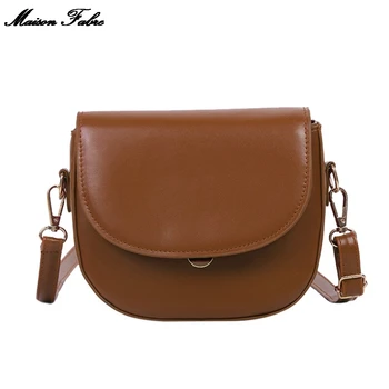 

Maison Fabre 2020 New Fashion Women's Trend Large Capacity Leather Shoulder Bag Messenger Bag Solid Color Hasp Handbag