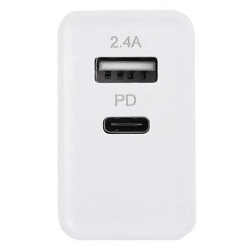 Зарядное устройство USB C PD 29 Вт, настенное зарядное устройство типа c с 2 портами для iPhone Android(штепсельная вилка ЕС