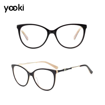 

Acetate Optical Glasses Frame Ultralight Cat Eye Myopia Prescription Eyeglasses 2019 Woman Full Frame Eyewear GLF8035