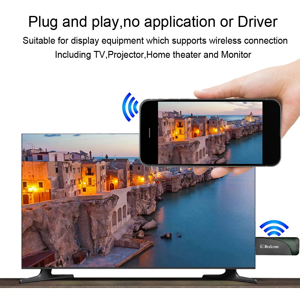Mirascreen D7 5G банда двойной 1080 P беспроводной Miracast DLNA AirPlay HDMI tv Stick Wifi Дисплей ТВ ключ рецептор para YouTube