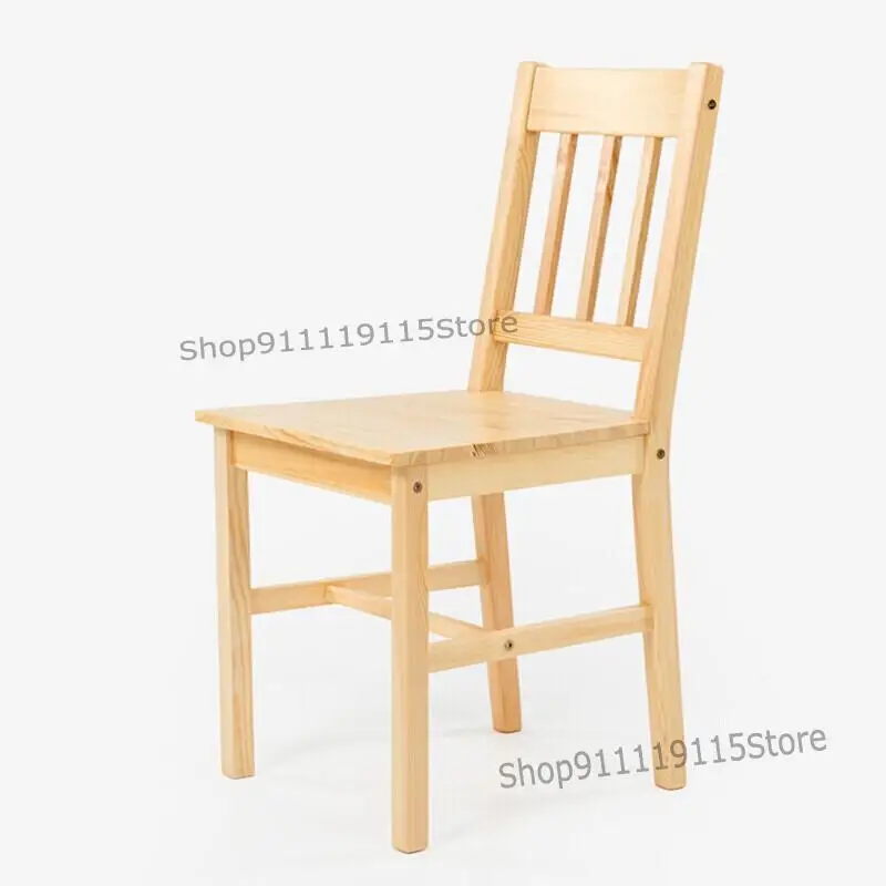 Solid Wood Chair Modern Simple Restaurant Dining Creative Back Nordic Home Desk |