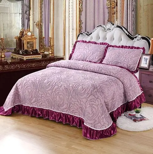 bedspread 9 Серебристо-серое покрывало, покрывало для кровати, королевский комплект постельного белья королевского размера, роскошный комплект постельного белья, наматрасник colchas para cama couverture de lit - Цвет: bedspread 9