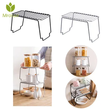

Kitchen Storage Rack Metal Cupboard Storage Shelf Non-Skid Spice Rack Multilayer Superposition Organizer Bathroom Saving Space
