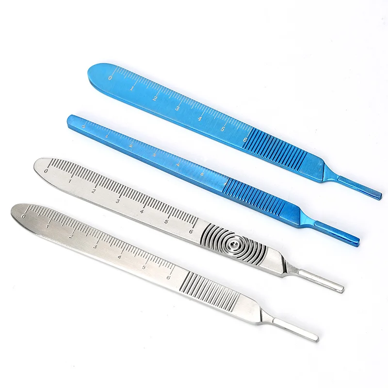 Stainless-Steel-Knife-Handle-Blade-Holder-Titanium-Surgical-Knife-Handle-Cosmetic-Surgery-Tool-Handle