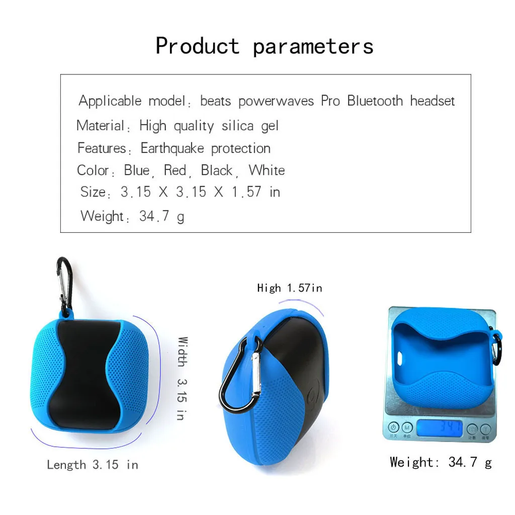 Earphone Case Dust-proof Protective Case Cover for Beats Powerbeats Pro Earphone Accessories Portable PC Cover