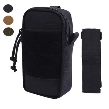 

7" Tactical Molle Pouch 1000D Outdoor Men Arm Bag EDC Tool Pack Phone Holder Pouch Hunting Hiking Accessory Bags