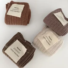 Осенне-зимние женские носки, восстанавливающие древние способы и носки с двойной иглой, женские носки с завинчивающейся лентой и кучей