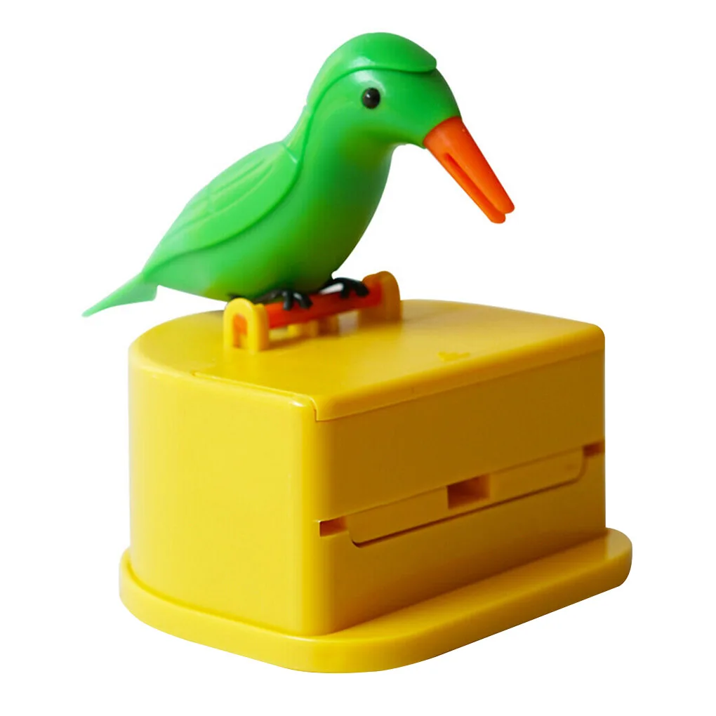 Green bird yellow ba