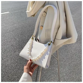 

Bags For Women 2020 Retro Small Shoulder Bag Summer Handbag And Purse Solid Color Leather Totes Bag Sac A Main Femme