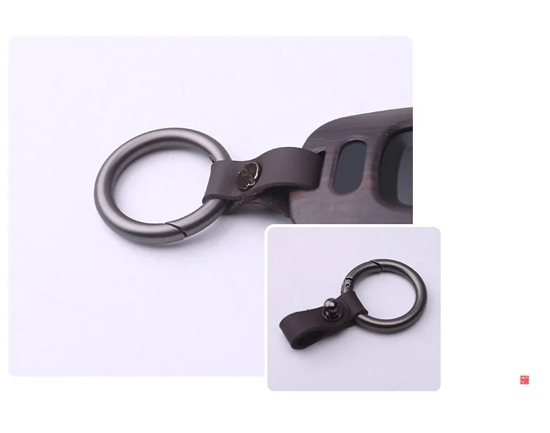 Red sandalwood ebony Key Holder Cover Case Shell For Renault Fluence Duster Megane Kadjar Clio Accessories