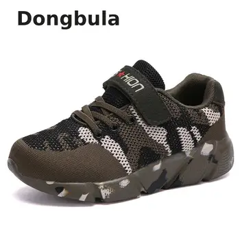 

2020 New Spring Children Boys Camouflage Sneakers Hot Running Shoes Lightweight Outdoor Jogging Fitness Mesh Girls Casual Shoes