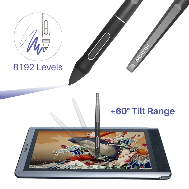 HUION kamvas gt-156hd V2 ручка графический планшет Планшеты Мониторы цифровой Графика Мониторы рисунок Мониторы IPS HD ЖК-дисплей Мониторы