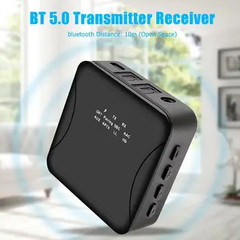 

Bluetooth 5.0 Transmitter Wireless Audio Receiver w/Optical Toslink/AUX Vehicle Android IOS Mobile Phone and PAD Adapter