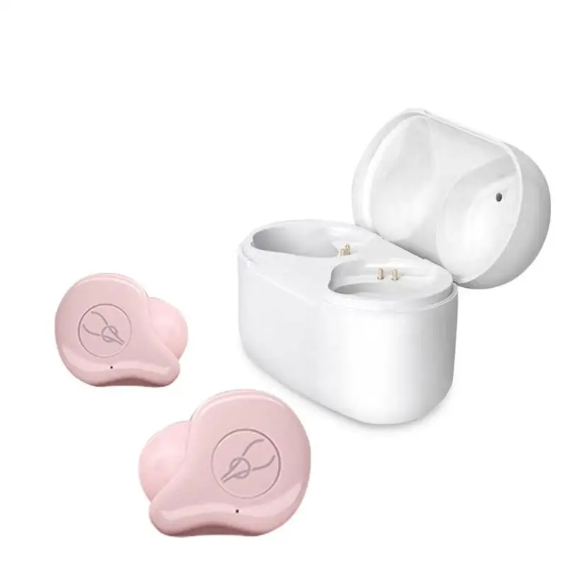 cherry blossoms Sabbat X12 Pro Bluetooth Беспроводные наушники с зарядным устройством мини портативные невидимые наушники BT5.0 стерео объемные наушники - Цвет: cherry blossoms