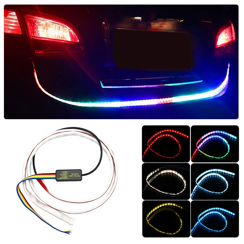 Цветной светодиодный RGB светильник для багажника автомобиля Nissan Qashqai j11 Juke X Trail T32