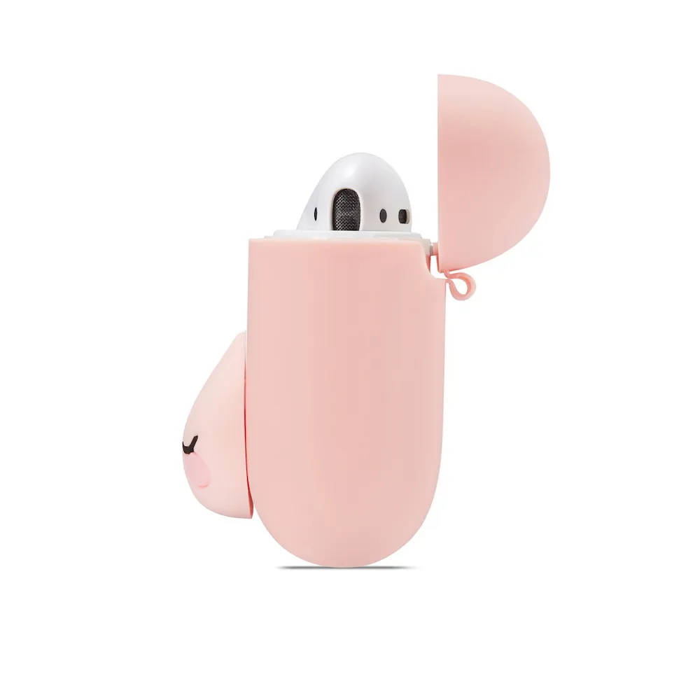 Чехол для наушников с героями мультфильмов для Airpods, чехол, милый силиконовый защитный чехол для наушников с Bluetooth-1or2 поколения