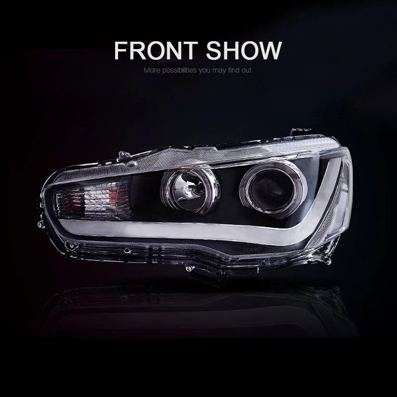 CNSUNNYLIGHT For Mitsubishi Lancer 2008-2017 Car Headlight Assembly Case LED DRL Turn Signal Projector Lens H7 H1 Plug and Play (3)
