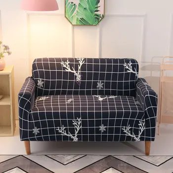 

Colorful geometric 1/2/3/4 seater Sofa cover Tight wrap all-inclusive sectional elastic seat couch covers Slipcovers Christmas