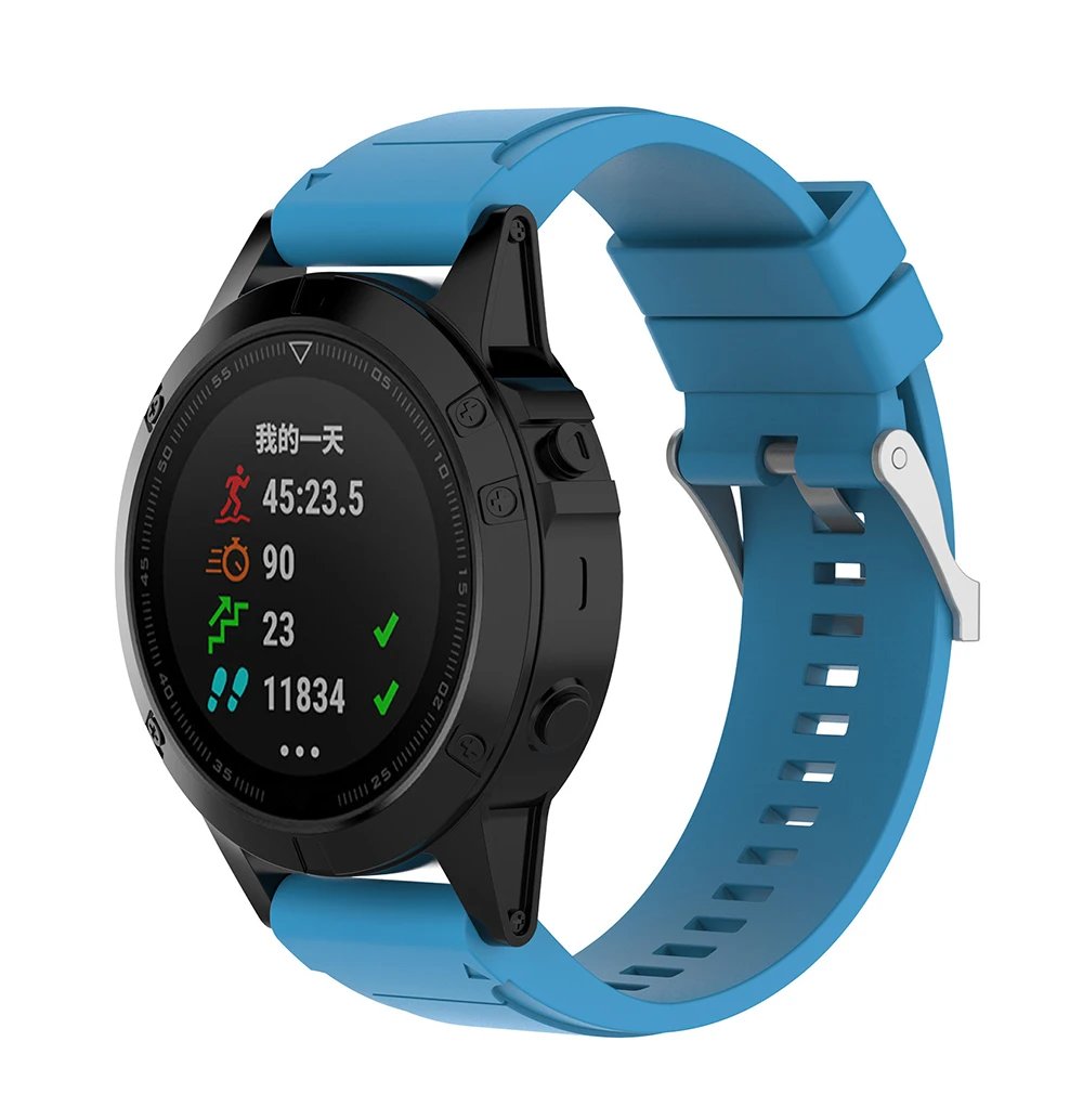 UEBN 26 мм силиконовый сменный спортивный ремешок для часов Garmin fenix 6X/5X/5X plus/fenix 3/3 hr/d2 bravo ремешок для наручных часов
