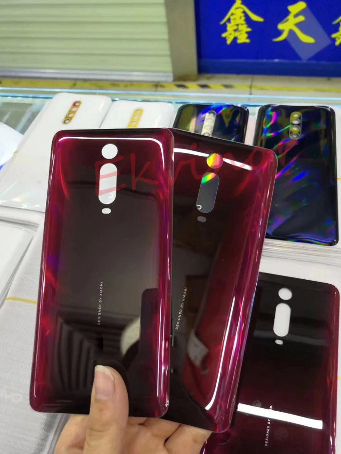 Абсолютно Новая задняя крышка для Xiaomi Redmi K20 крышка батареи задняя дверь задняя стекло Корпус с логотипом+ клей