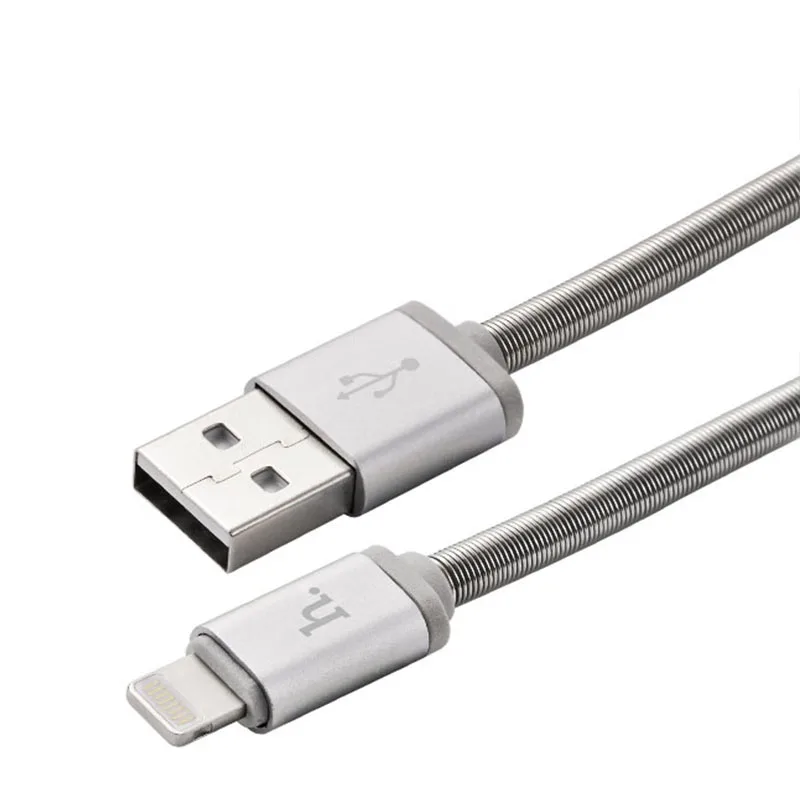 silver HOCO U5 10 шт./лот USB кабель для iPhone 11Xs Max Xr 8 7 6 6 S Синхронизация данных Быстрая зарядка кабель для iPhone зарядное устройство провода - Цвет: silver