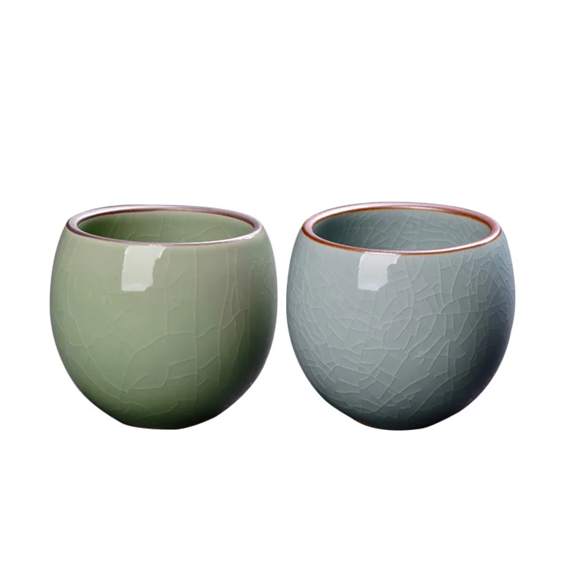 

80ml Tea Bowl Ceramic Glaze Porcelain Tea Cup Pu'er Bowls Chinese Kung Fu Tea Set Teacup House Drinkware Teaware Crafts Decor