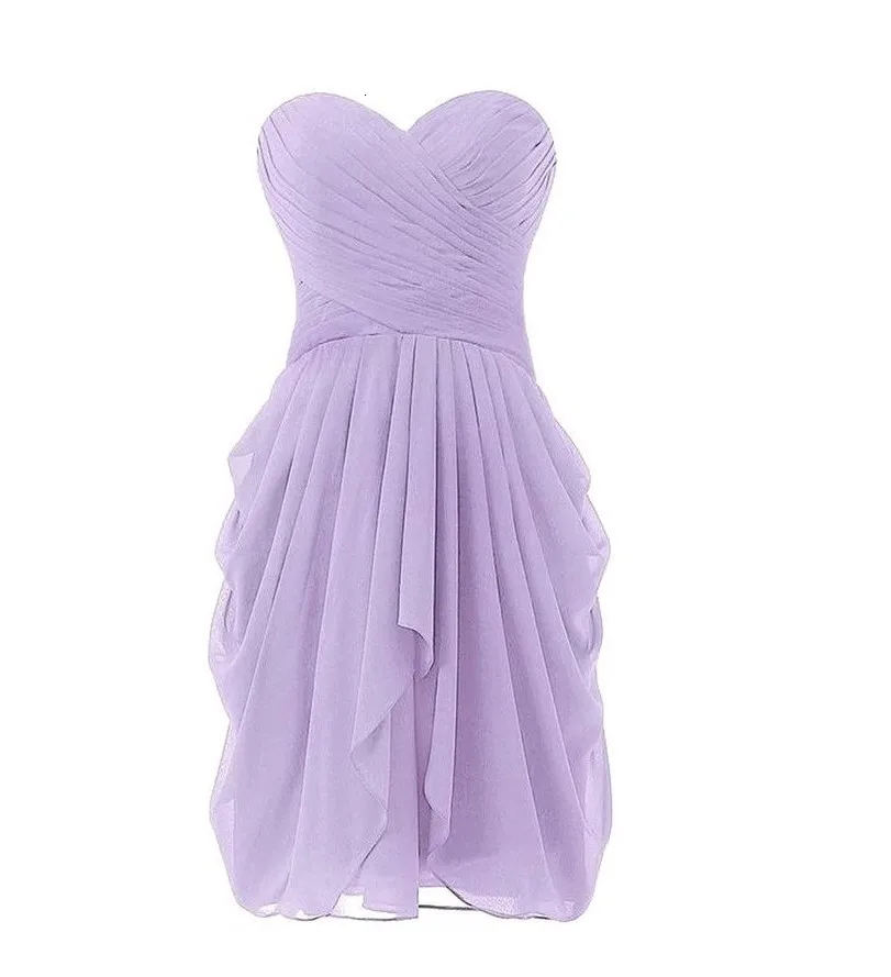 Violet Chiffon24 BacklakeGirls винтажное однотонное короткое шифоновое вечернее платье с рюшами элегантное милое женское платье без рукавов с вырезом - Цвет: Violet Chiffon24