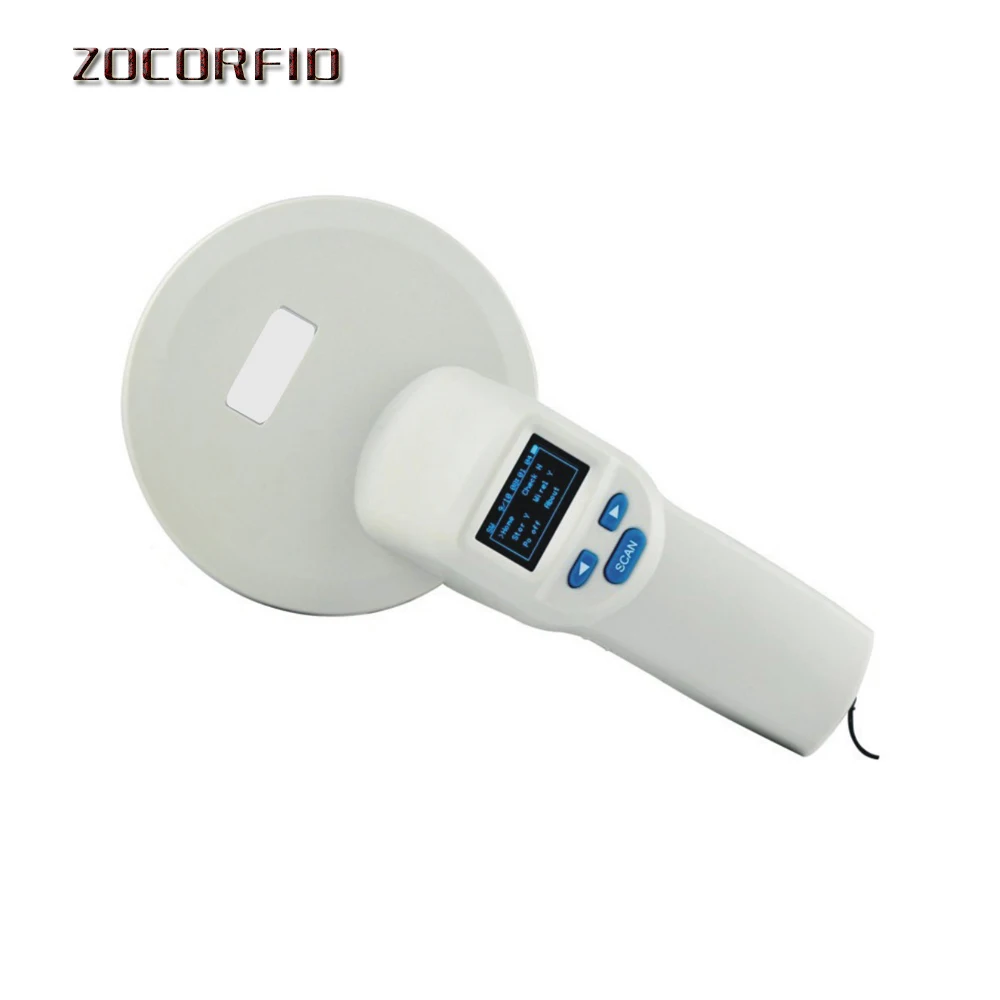 Bluetooth считыватель животных Электронный сканер для ушей RFID стеклянных тегов