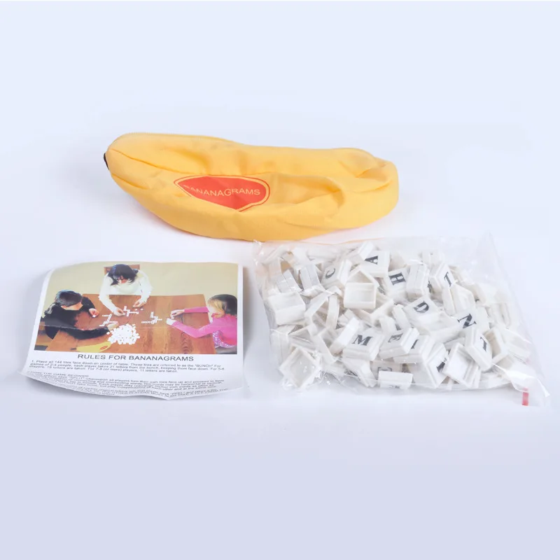 

Lettered Scrabble Game English ENLIGHTEN Toy English Board Game Spell Word Banana Chessman Parent And Child